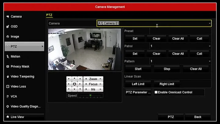 Camera Settings Adjustment