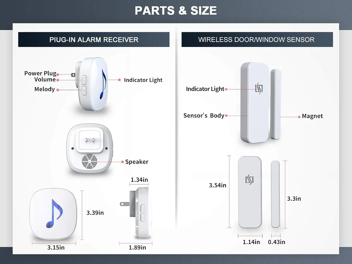 Door/window sensors