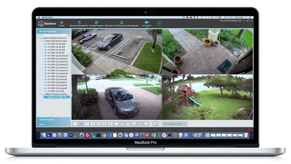 How do I check CCTV footage?