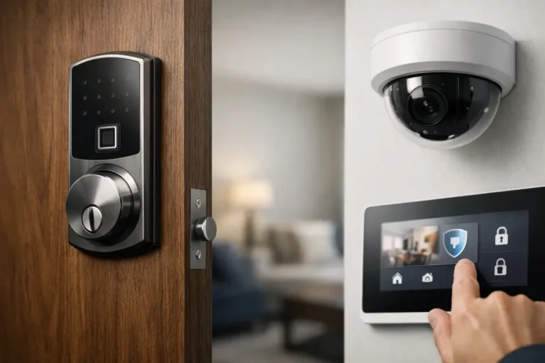 How do smart locks work with security systems