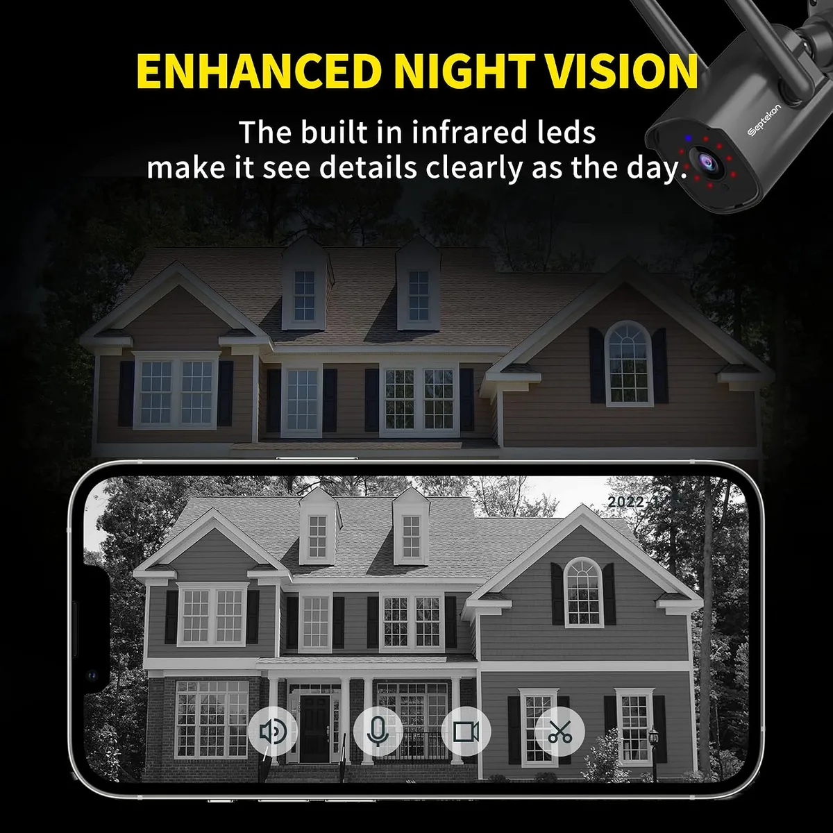 How far can a security camera see