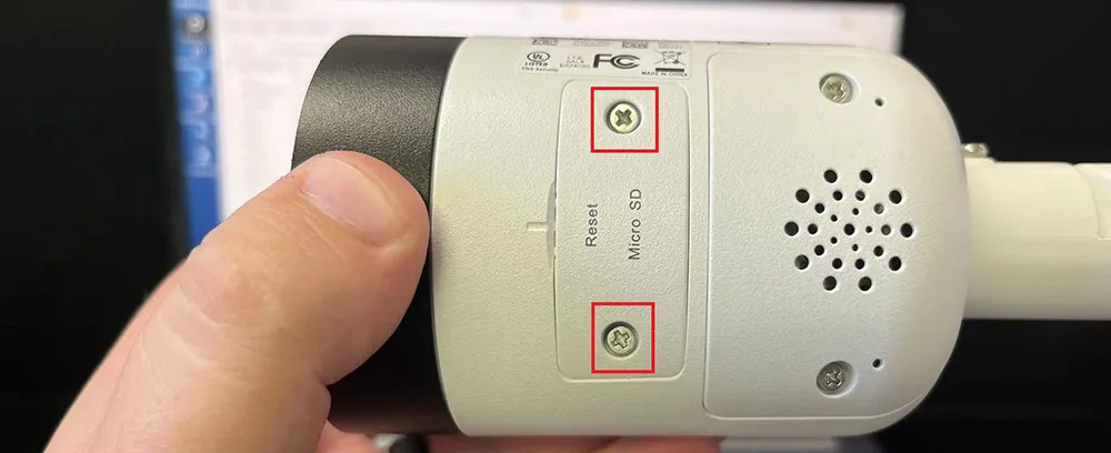 Locate Reset Button/Hole