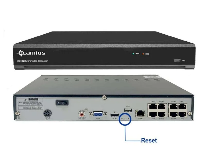 Resetting NVR/DVR Systems