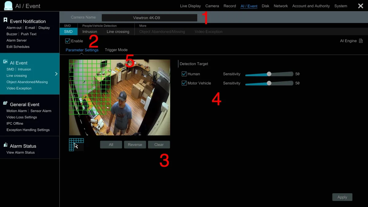 Security Camera Motion Detection